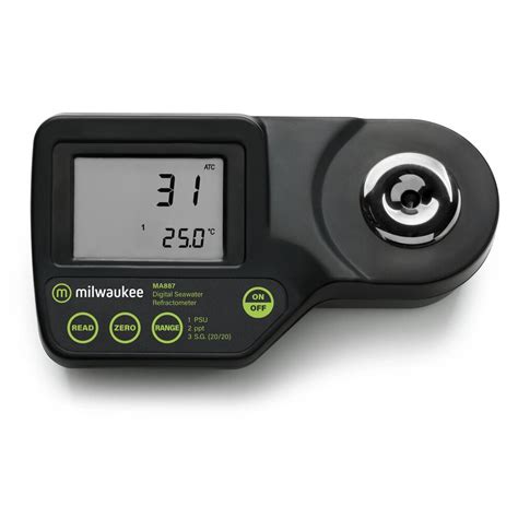 milwaukee digital refractometer ma887|milwaukee salinity tester canada.